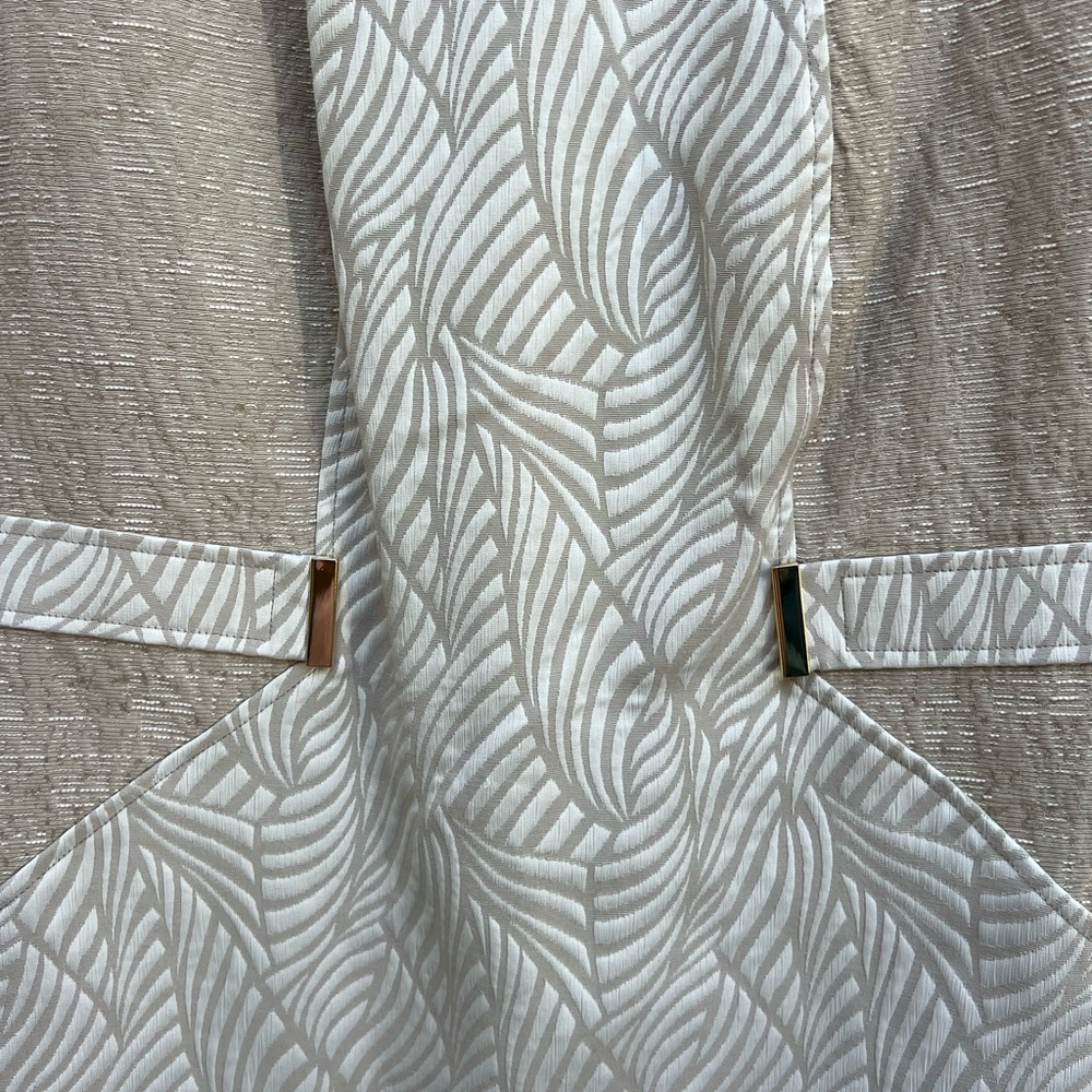 DANA BUCHMAN Beige and Cream Sleeveless Dress Women’s 6 - Picture 8 of 13
